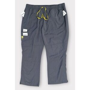 Spread Good Cheer Unisex Size 3X Gray Scrub Pants Cargo  Medical Drawstring‎